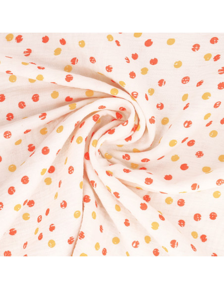 Double gauze cotton fabric - Confetti