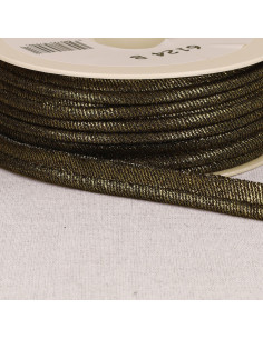 Metallic Jean Piping - Black and Gold