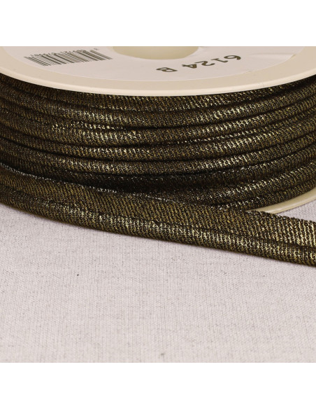 Metallic Jean Piping - Black and Gold