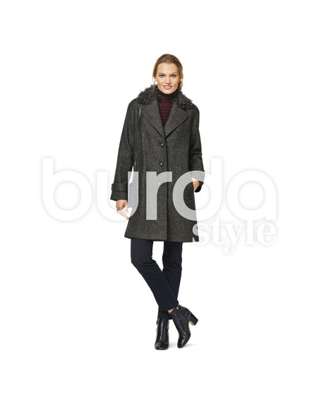 Coat pattern - Burda 6462