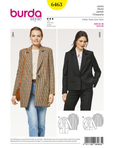 Jacket pattern - Burda 6463