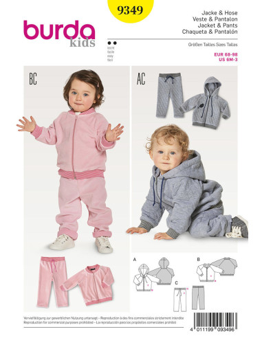Jacket pattern - Burda 9349