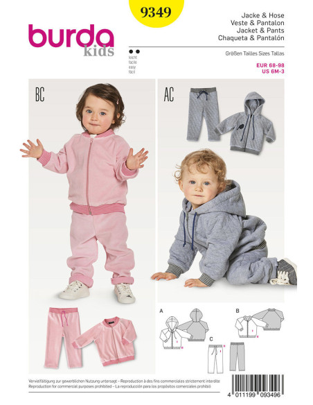 Jacket pattern - Burda 9349