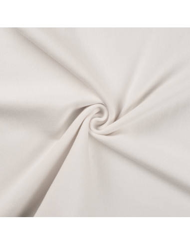 Ribbed jersey fabric - White