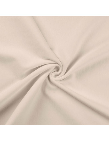 Ribbed jersey fabric - Ecru