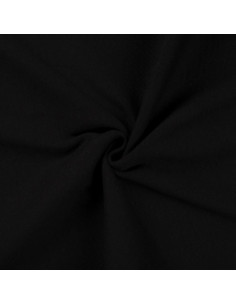 Ribbed jersey fabric - Black