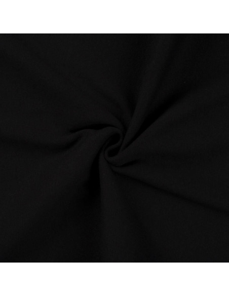 Ribbed jersey fabric - Black