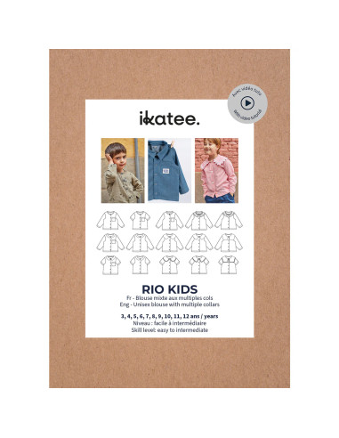 Patron de blouse mixte Rio Kids - Ikatee