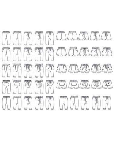 New York Baby Pants and Shorts Pattern - Ikatee