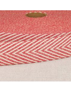 Chevron-patterned strap - Red