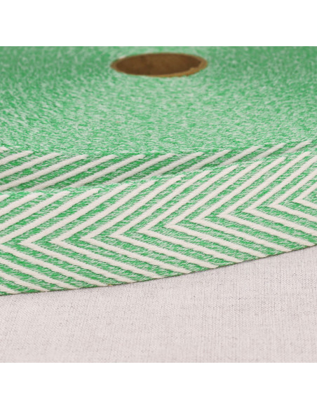 Chevron-patterned strap - Light green