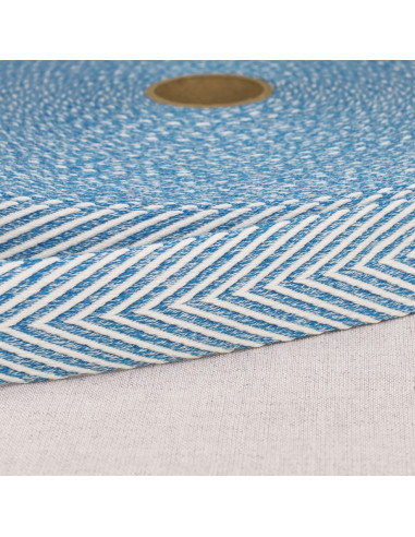 Chevron-patterned strap - Blue