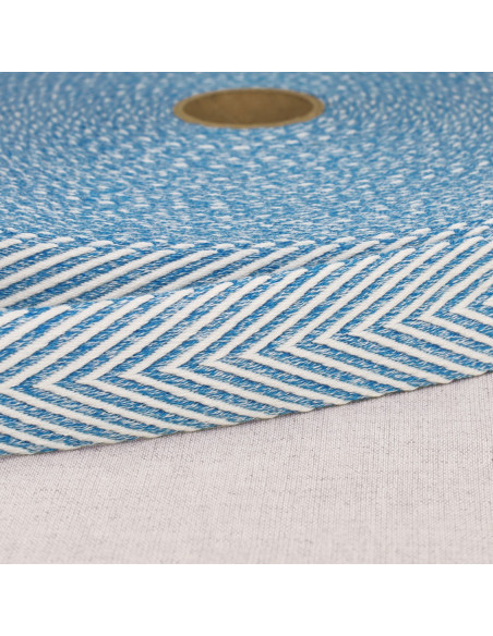 Chevron-patterned strap - Blue