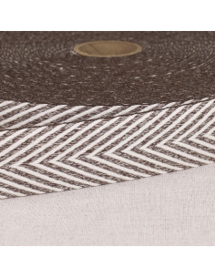 Chevron-patterned strap - Brown
