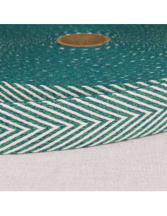Chevron-patterned strap - Teal