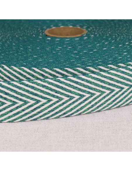 Chevron-patterned strap - Teal