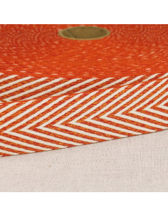 Chevron-patterned strap - Orange