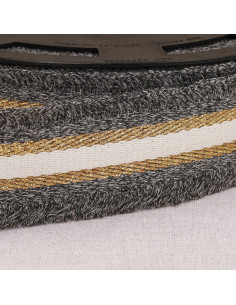 Lurex fringe strap - Gray