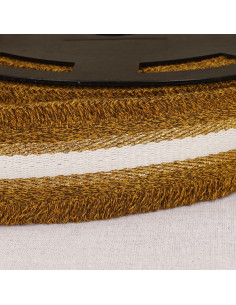 Lurex fringe strap - Ochre