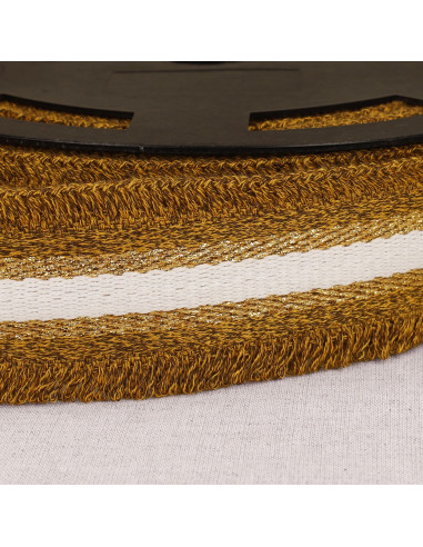 Lurex fringe strap - Ochre
