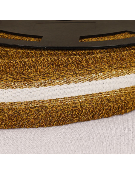 Lurex fringe strap - Ochre