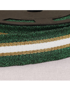 Lurex fringe strap - Green