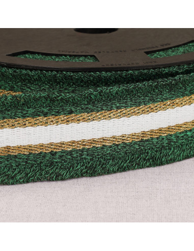 Lurex fringe strap - Green