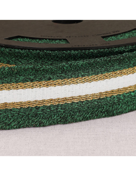 Lurex fringe strap - Green