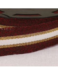 Lurex fringe strap - Bordeaux
