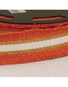 Lurex fringe strap - Orange