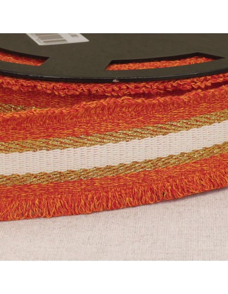 Lurex fringe strap - Orange
