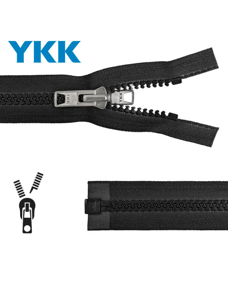 Fermeture séparable synthétique spécial tente et camping YKK - Noir