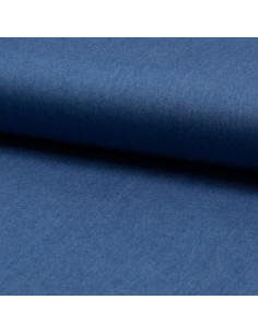 Viscose chambray fabric - Medium blue