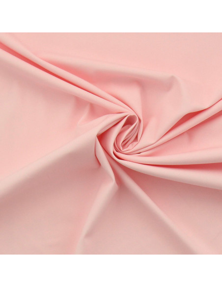 Stretch cotton poplin fabric - Pink