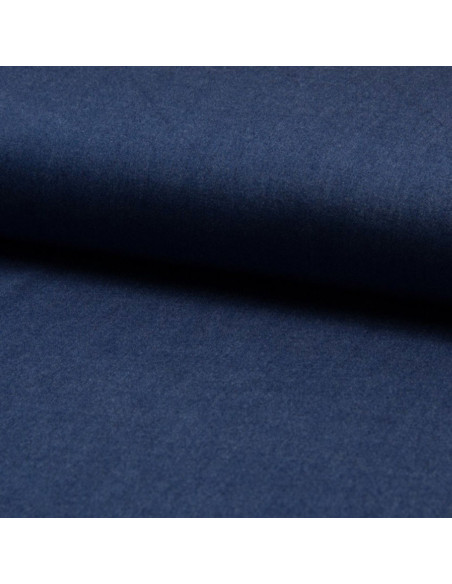 Viscose chambray fabric - Denim blue