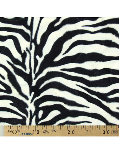 Animal skin effect fabric - Zebra