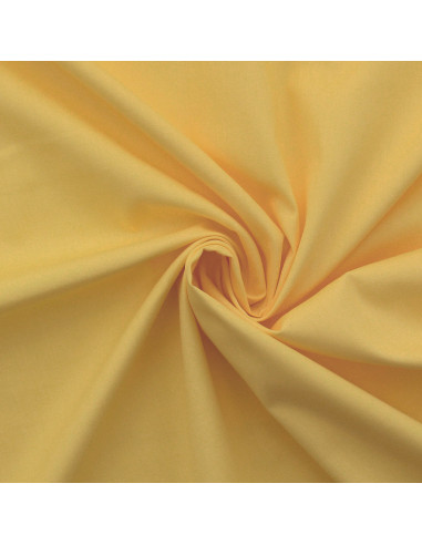 Cotton poplin fabric - Straw yellow