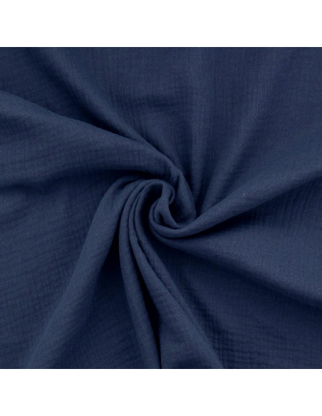 Double gauze cotton fabric - Indigo