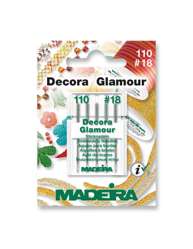 Madeira Decora Glamour machine embroidery needles