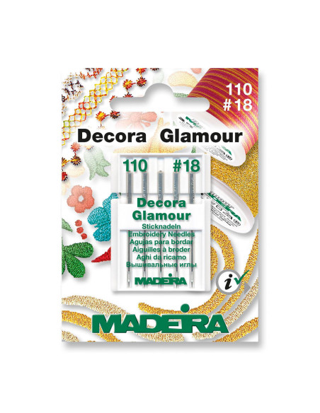 Madeira Decora Glamour machine embroidery needles