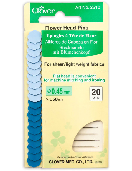 Clover flower-shaped fine head pins