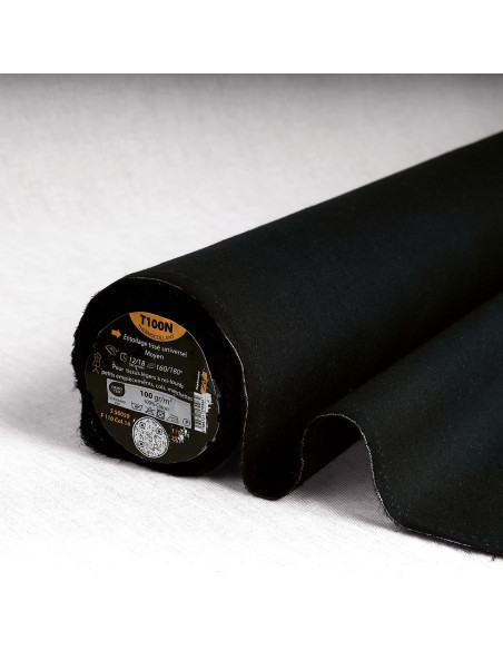 Medium universal fusible woven interfacing - Black