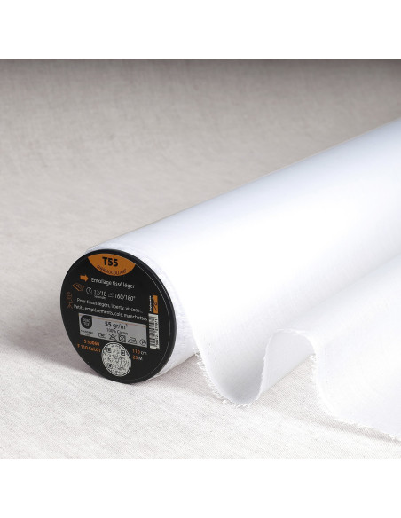 Light fusible woven interfacing - White