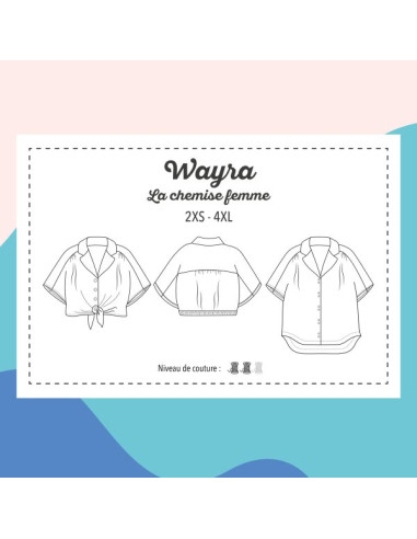 Patron de chemise Wayra - Marmaï Patterns