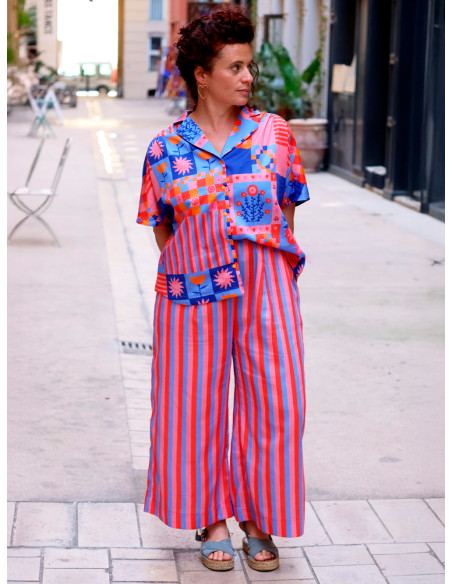 Patron de pantalon, wide leg ou barrel Inti - Marmaï Patterns