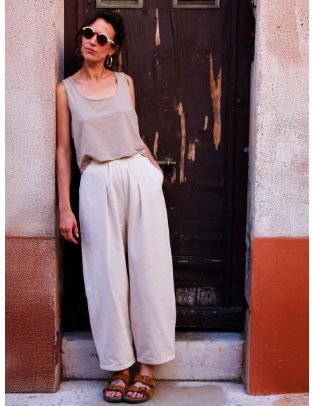 Patron de pantalon, wide leg ou barrel Inti - Marmaï Patterns