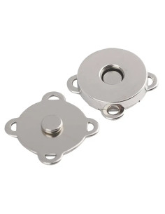 18 mm magnetic snap buttons to sew - Silver