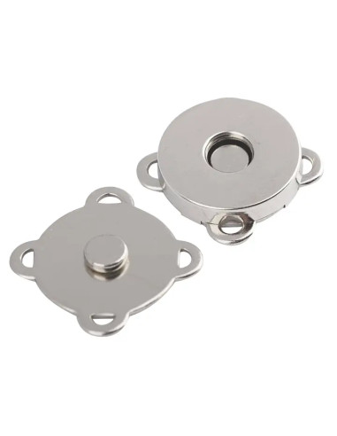 18 mm magnetic snap buttons to sew - Silver