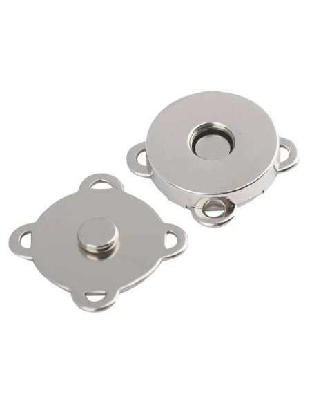 18 mm magnetic snap buttons to sew - Silver
