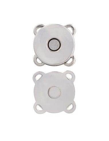 19 mm magnetic snap buttons to sew - Silver